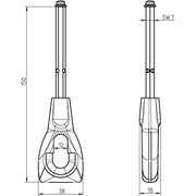 DELTA DORE - Zubehör/Ersatzteile für Tor-/Rollladenantriebe Öse GGK 539-13 f.Handkurbel 150mm