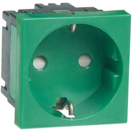 Peha - Schalter-/Steckdosenkombination SCHUKO-EB-Steckd.1-fach gn D 6211.42 EMS SI 16A 250V 2-pol