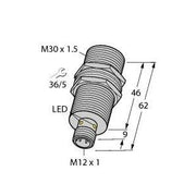 Turck - Induktiver Näherungsschalter Sensor BI20UMT30VP6XH1141 induktiv − 1 Stück