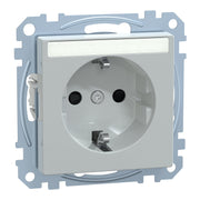 Merten - Steckdose SCHUKO-Steckdose lgr MEG2302-0329 mit Schriftfeld