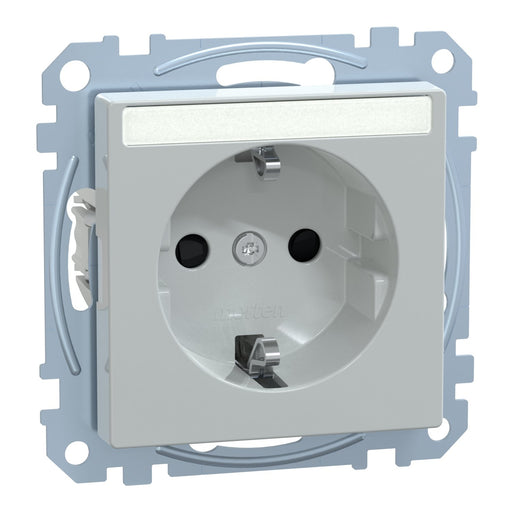 Merten - Steckdose SCHUKO-Steckdose lgr MEG2302-0329 mit Schriftfeld