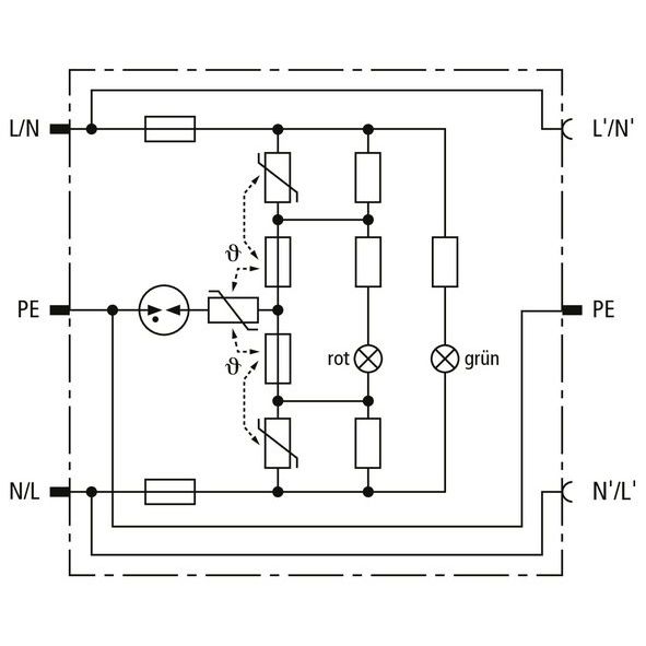 DEHN - Geräteüberspannungsschutz für Energietechnik/Stromversorgung ÜS-Adapter DEHNprotector DPRO 230 DEHNprotector