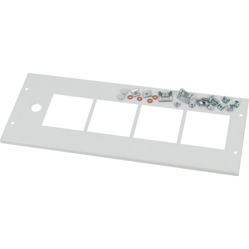 Eaton - Frontplatte (Schaltschrank) Frontblende +Einbausatz XME0806CM4 Mess 4x96 grau