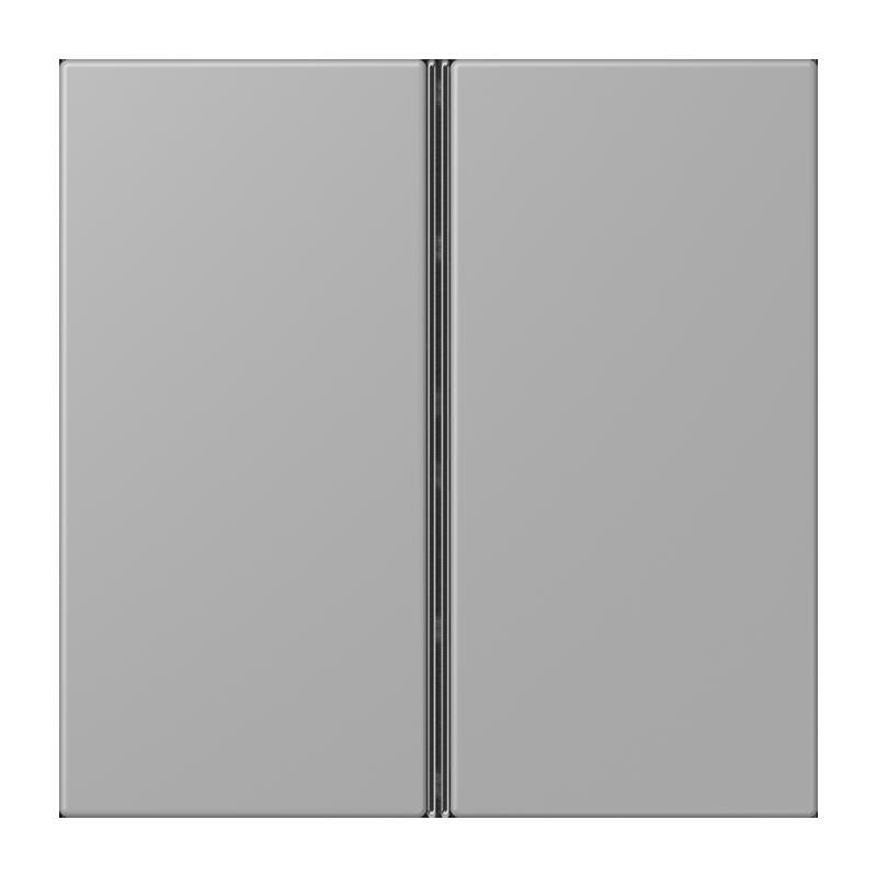 Jung - Abdeckung/Bedienelement für Installationsschalterprogramme Tastensatz 2fach LC 402 TSA 204 gris moyen