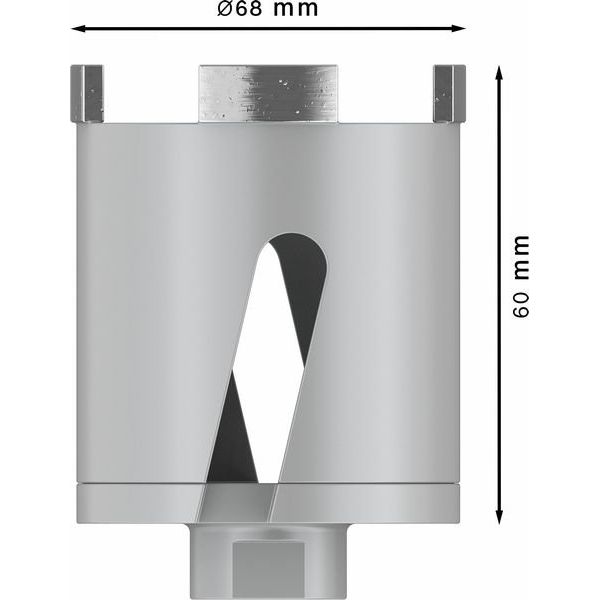 Bosch - Versenkbohrer PRO Socket 2608599047 Trockenbohrkrone 68