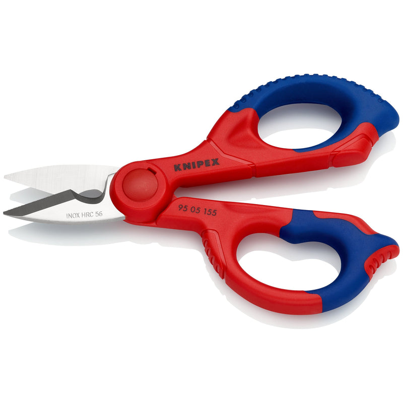Knipex - Schere Elektrikerschere 95 05 155 SB poliert, 155mm