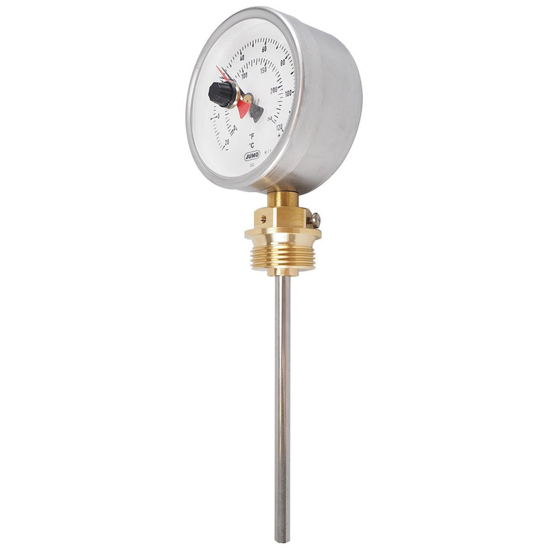 Jumo - Messgerät für Temperatur und Klima Zeigerthermometer 00483589 150mm, Einbaulänge − 3 Stück