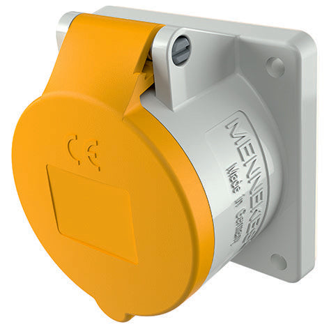 Mennekes - CEE-Anbausteckdose (IEC 60309) Anbaudose TwinContact 1795 32A,5p,4h,110V,IP44