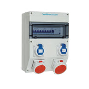 Walther Werke - CEE-Steckdosen-Kombination (IEC 60309) Steckdosenkombination 6823010X7 wasserdicht, 40A