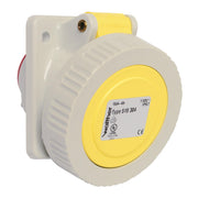 Walther Werke - CEE-Anbausteckdose (IEC 60309) Anbaudose schräg 16A 519304 3P 110V 4h IP67