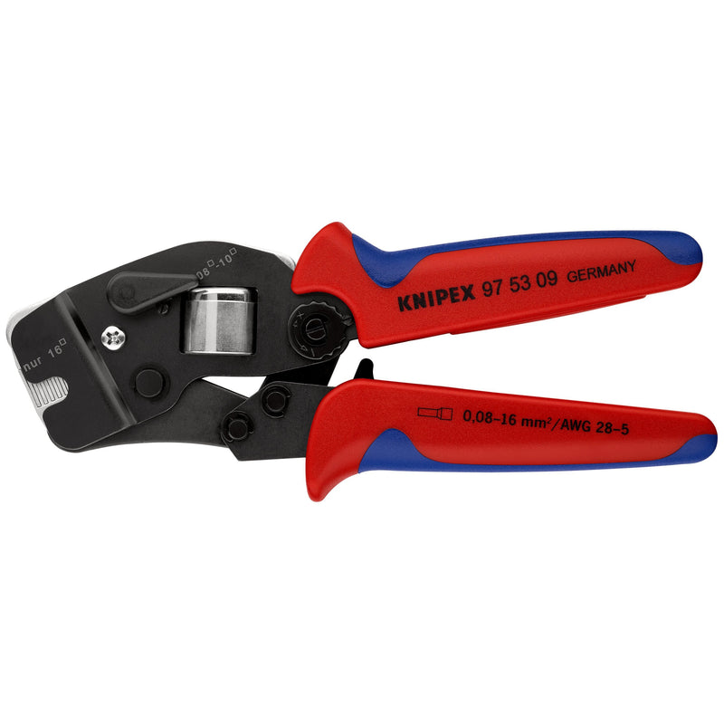 Knipex - Presswerkzeug Kabelschuhe/Verbinder, Aderendhülsen, Schirmanschluss Crimpzange 97 53 09 f.Aderendh. 190mm