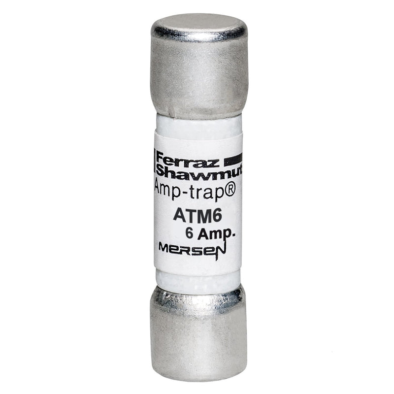 Mersen - Zylindrische Sicherung Sicherungseinsatz Midget ATM6 6A/600V 10x38 − 10 Stück