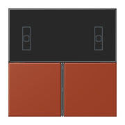 Jung - Abdeckung/Bedienelement für Installationsschalterprogramme Tastensatz 3fach LC 4093 TSA 232 locre rouge