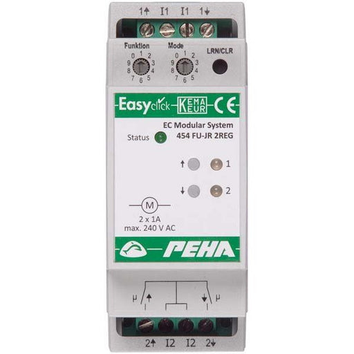 Peha - Bussystem-Jalousieaktor Jalousien/Rollladen-Modul D 454 FU-JR 2REG 4-Kanal, 2TE