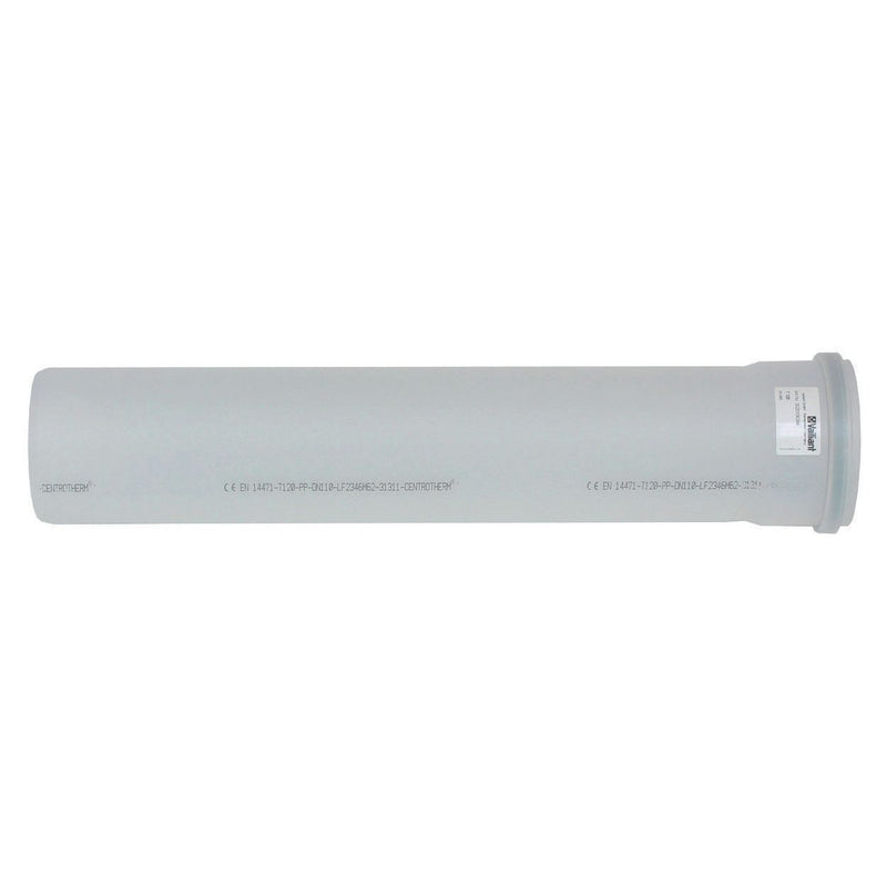 Vaillant - Einwandige Abgasleitung Verlängerung 0,5m 0020106384 110mm PP
