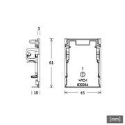 LTS Licht&Leuchten - Mechanisches Zubehör/Ersatzteile für Leuchten Enddeckel (VE2) LK-Z 045.1 weiß weiß