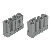 WAGO - Leiterplattensteckverbinder Stecker für Leiterplatten 770-854/062-000 4-polig,grau − 50 Stück