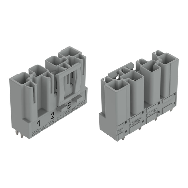 WAGO - Leiterplattensteckverbinder Stecker für Leiterplatten 770-854/062-000 4-polig,grau − 50 Stück