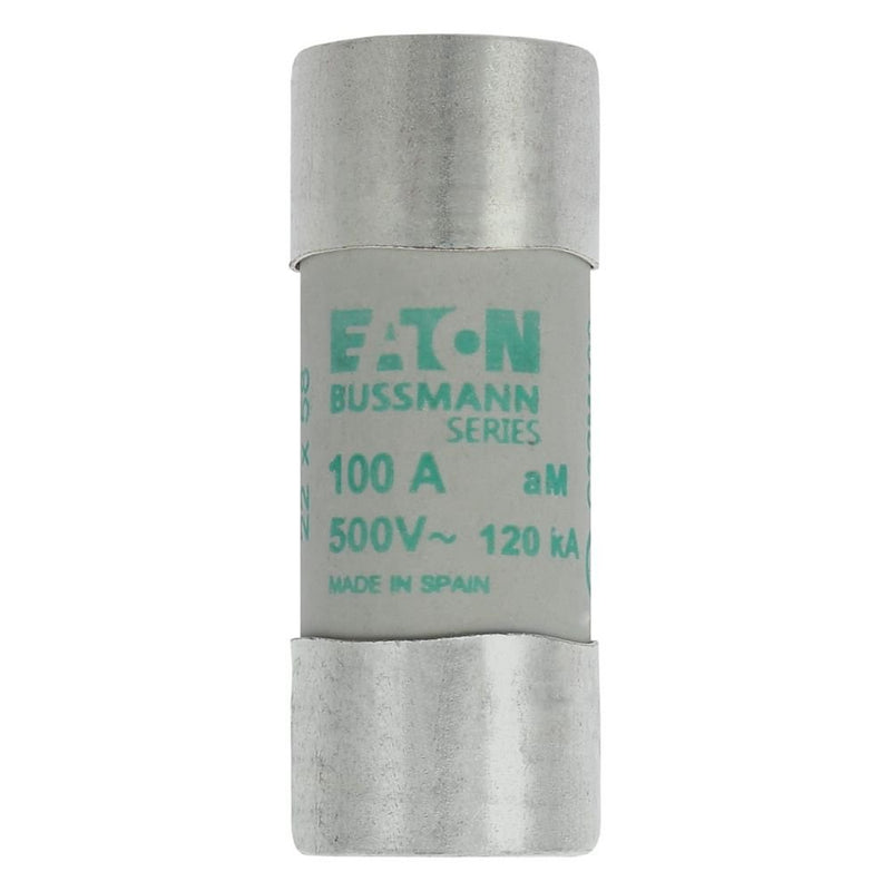 Eaton - Zylindrische Sicherung Sicherungseinsatz Nieders. CYLINDRICA#C22M100 100A AC 500V 120kA − 10 Stück