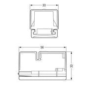 WAGO - Flachleitungsadapter für steckbare Gebäudeinstallation Einspeisemodul 896-231 3x2,5 mm²,gr − 10 Stück