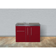 Stengel - Mini-Küche Miniküche Premiumline MPBR120ABliS Bordeauxrot