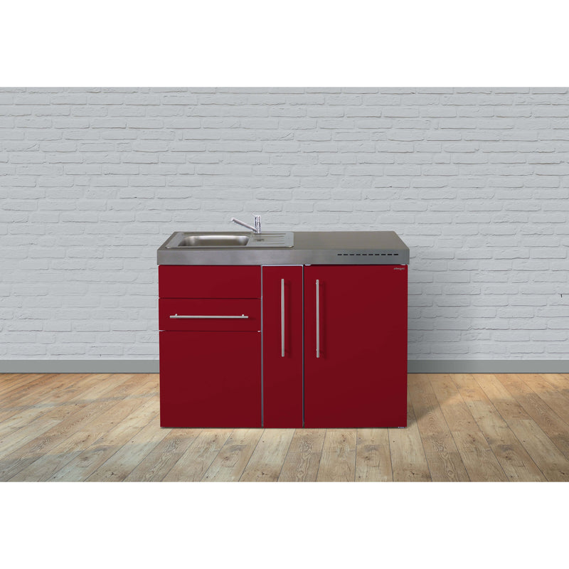 Stengel - Mini-Küche Miniküche Premiumline MPBR120ABliS Bordeauxrot