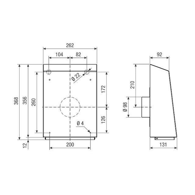 Maico - Ventilator für Rohreinbau Radial-Außenwandventilator AWV 10/2 EC 347 m3/h, NW100