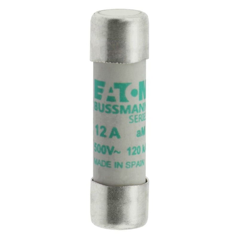Eaton - Zylindrische Sicherung Sicherungseinsatz Nieders. C10M12 12A AC 500V 120kA − 10 Stück