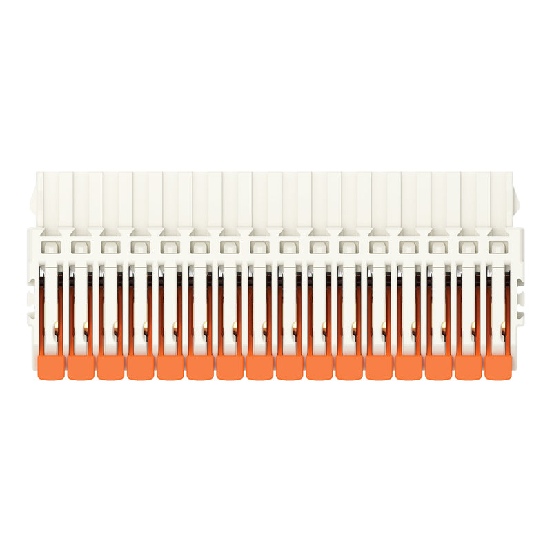 WAGO - Kabelsteckverbinder für Leiterplattensteckverbinder 1-Leiter-Federleiste,Hebel 2734-1116/327-000 PushinCAGECLAMP,lgr − 25 Stück