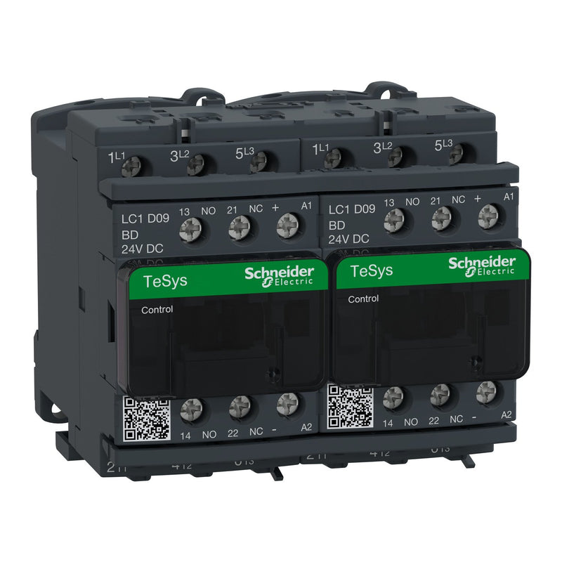 Schneider Electric - Schützkombination Wendeschützkombination LC2D09BDV 4kW/400V/AC3