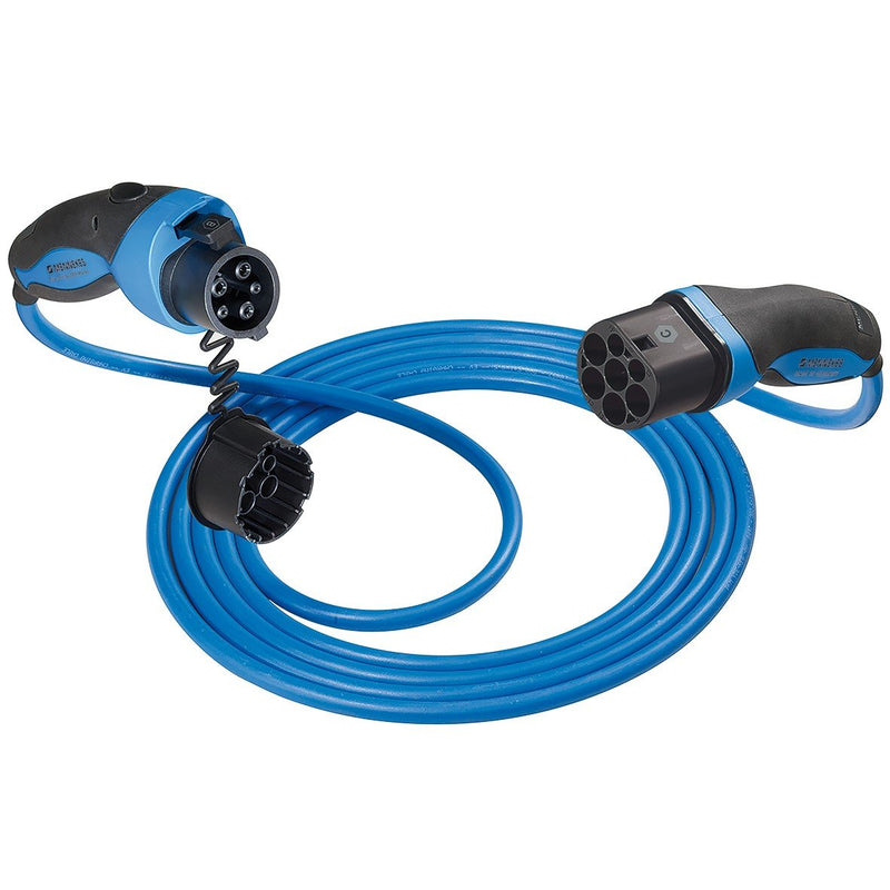Mennekes E-Mobil - Ladeleitung E-Mobility Ladekabel Mode 3 Typ 2 36435 Typ1 32A1PH7,5mEd4