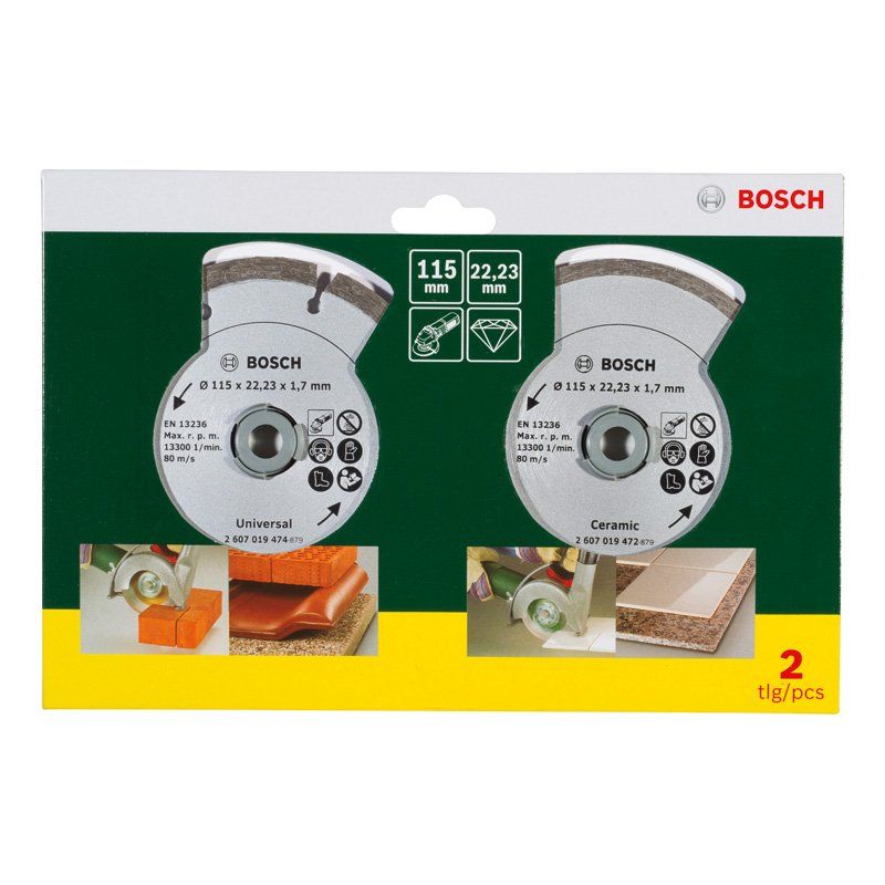 Bosch - Trenn-/Schleifscheibe Diamanttrennscheibe für 2607019478 Fliesen und