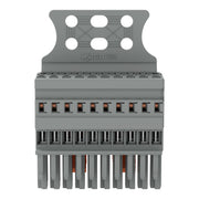 WAGO - Ein- und mehrpolige Klemmenleiste 1-Leiter-Federleiste 769-110/145-000 CAGECLAMP,4mm²,gr − 10 Stück