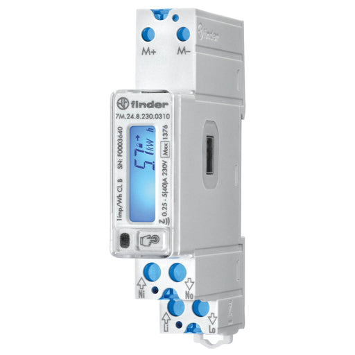 Finder - Elektrizitätszähler Energiezähler 7M.24.8.230.0310 MBUS, MID − 1 Stück by Finder
