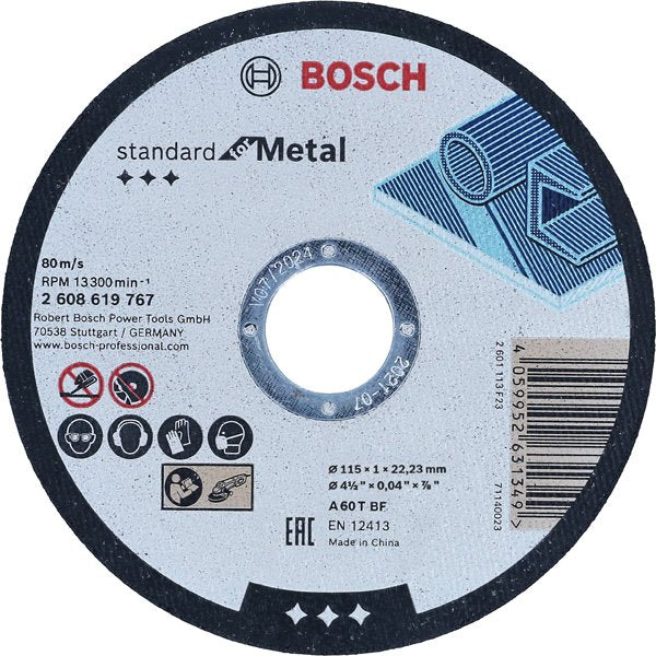 Bosch - Trenn-/Schleifscheibe Standard for Metal 2608619767 Trennscheibe gerade