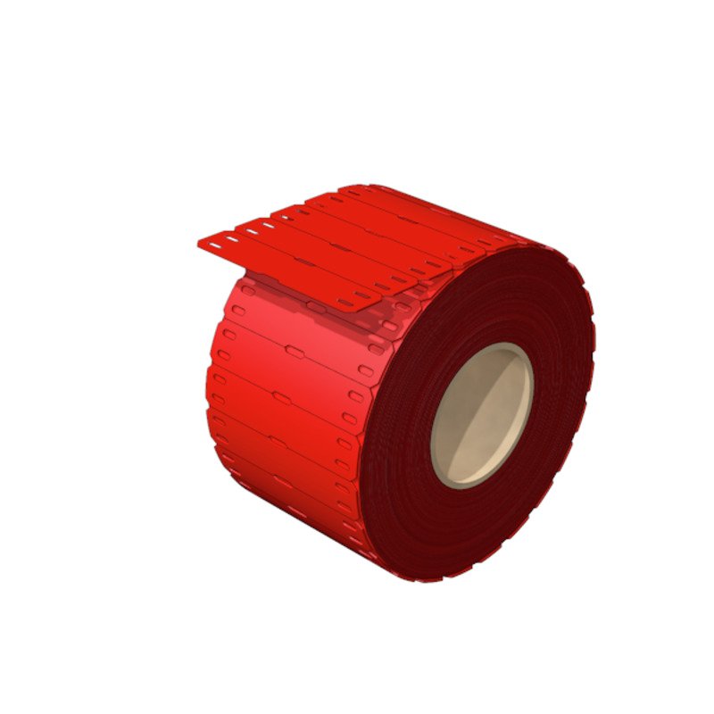 Weidmüller - Kabelmarkierungssystem Leitermarkierer, Etikett SFX 11/60 MM RT 11x60mm rot − 1000 Stück
