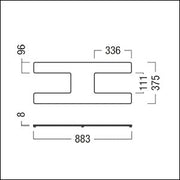 Zumtobel - Mechanisches Zubehör/Ersatzteile für Leuchten Leuchtenfuß ARTELEA SUPH-BASE SR silber