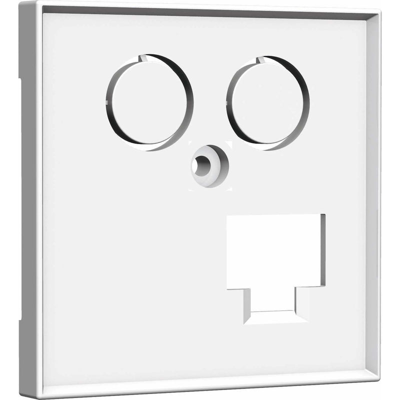 Homeway - Multi-Einsatz/Abdeckung für Daten- und Kommunikations-Anschlusstechnik Zentralplatte one. HW-Z0LRWG55V1 TV+LAN 55x55mm rw − 1 Stück