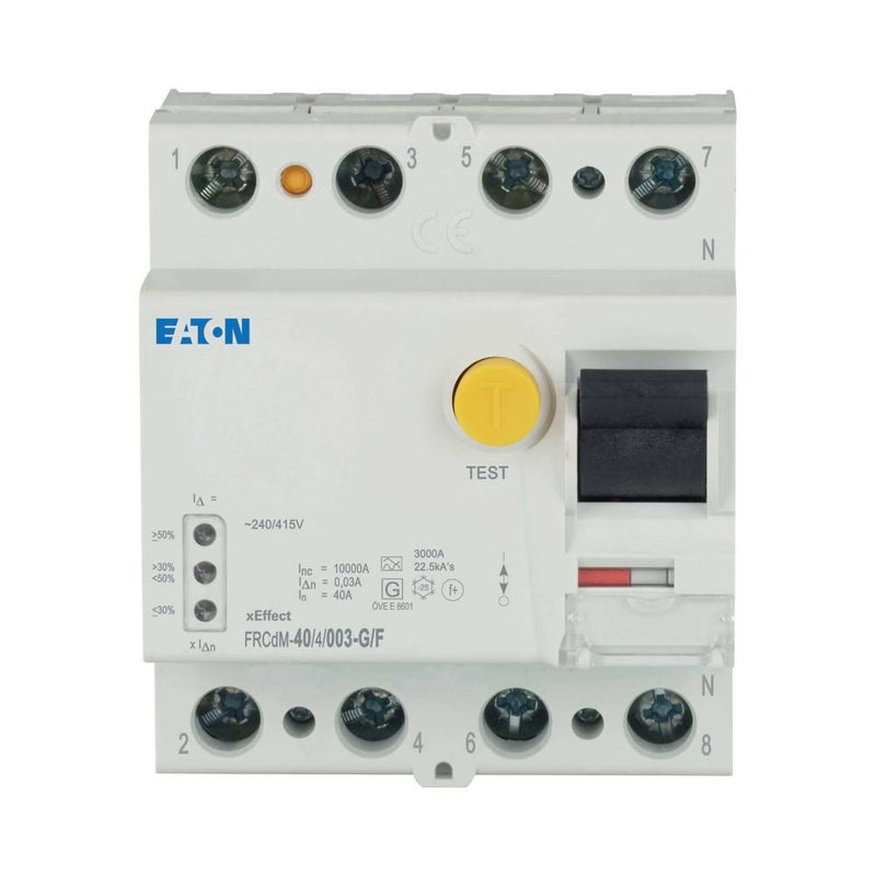 Eaton - Fehlerstrom-Schutzschalter FI-Schutzschalter FRCDM-40/4/003-G/F 40A, 4p, 30mA,TypG/F