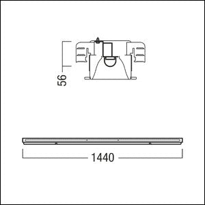 Zumtobel Group - Decken - /Wandleuchte Refurbishment Kit LE FE 1/49 #42189844 840