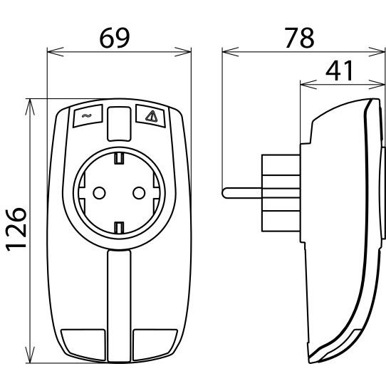 DEHN - Überspannungsschutzgerät für Energie- u. Informationstechnik ÜS-Adapter DEHNprotector DPRO 230 NT DPRO 230 NT