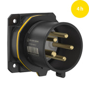 Walther Werke - CEE-Gerätestecker (IEC 60309) CEE NEO Anbaugerätestecker FW630504CC gerade 32A 5P 4h