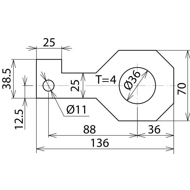DEHN - Zubehör/Ersatzteile für Überspannungsschutz Informations-/MSR-Technik Anschlussbügel AB EXFS IF3 G 36 D=36mm f.M33