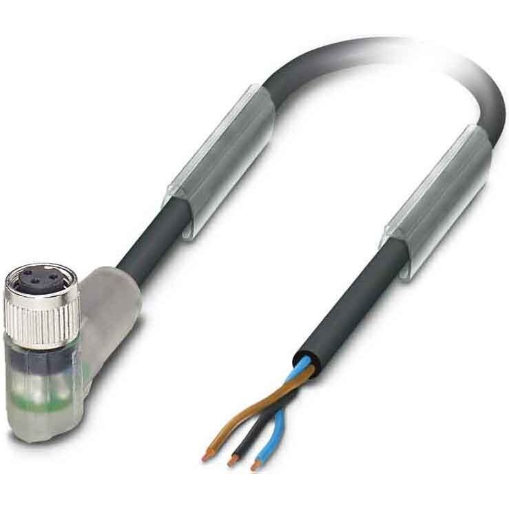 Phoenix Contact - Konfektioniertes Sensor-Aktor-Kabel Sensorkabel M8 SAC3P3,0-PUR/M8FR-2L Winkelbuchse,mit LED