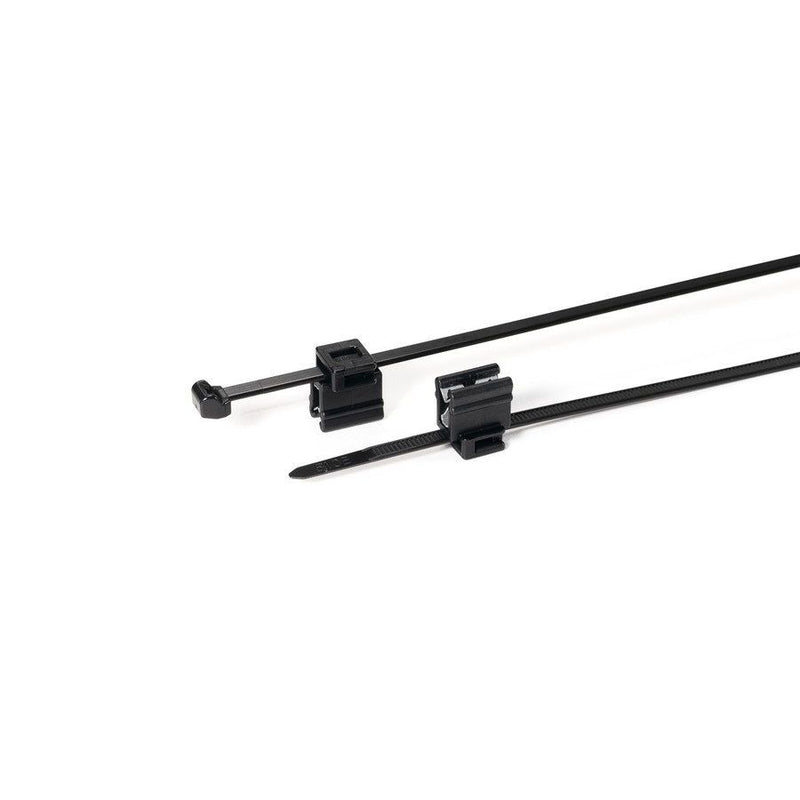 HellermannTyton - Kabelbinder Befestigungsbinder T50ROSEC4B-PA66W-BK schwarz − 500 Stück