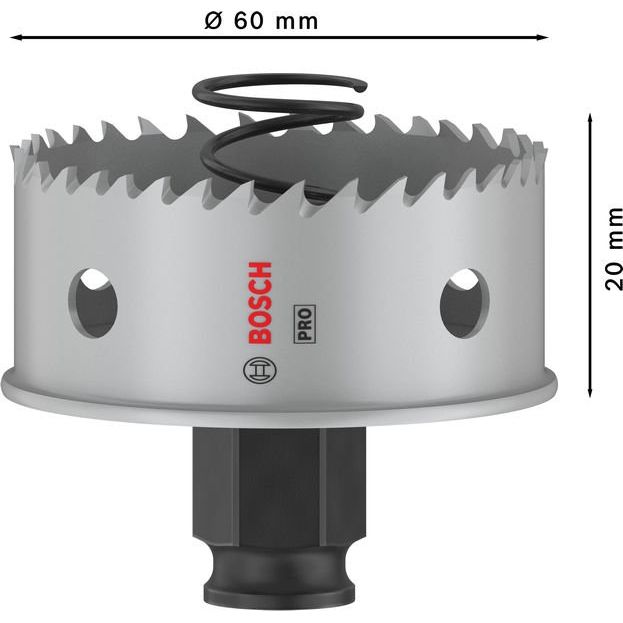 Bosch - Lochsäge PRO Sheet Metal PC Plus 2608594458 Lochsäge, 60 mm