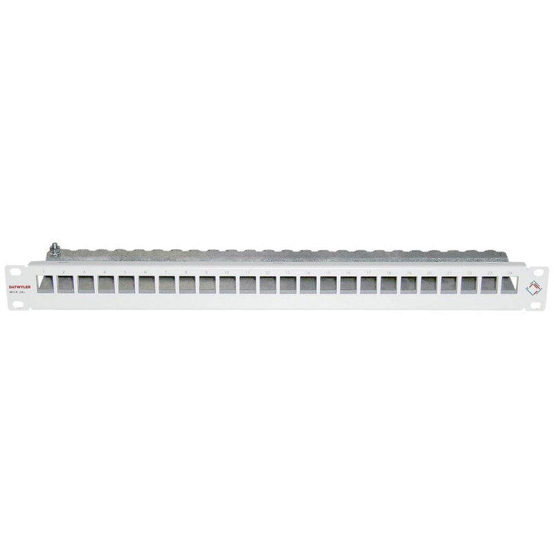 Dätwyler IT Infra - Patchpanel Kupfer Unilan Patchpanel MGK 24x 440043 1HE, RAL7035