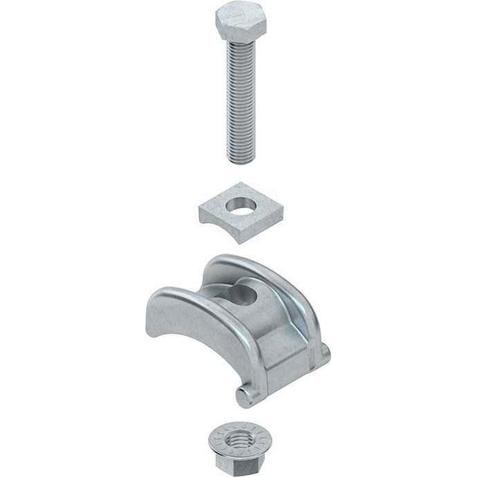 Niedax - Befestigungselement für Stiel/Profilschiene Spannpratze SPPM 30 F (1Paar) − 1 Packung