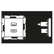 Jung - Multifunktions-Anschlussdose Multimedia-Anschluss ws MA A 1163 HDMI/USB m.Tragring