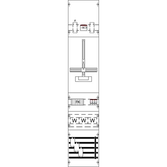 Striebel&John - Zählerfeld Mess- und Wandlerfeld KA4306 mit Zählerkreuz